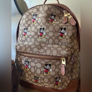 Coach x Disney Mickey Signature Jacquard Backpack